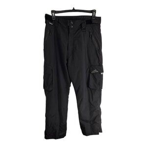 Polar Edge Mens Pants Size XL Ski Pants Wind Proof Pockets Black Skiing Nylon